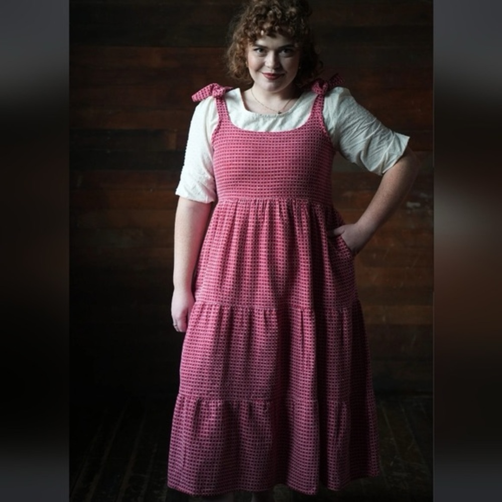 Little Cottonwood Red and White Magnolia Dress